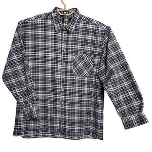 VNT OS Trachten Men XXL EU45/46  Flannel Cotton Navy Green Western Rustic Alpine